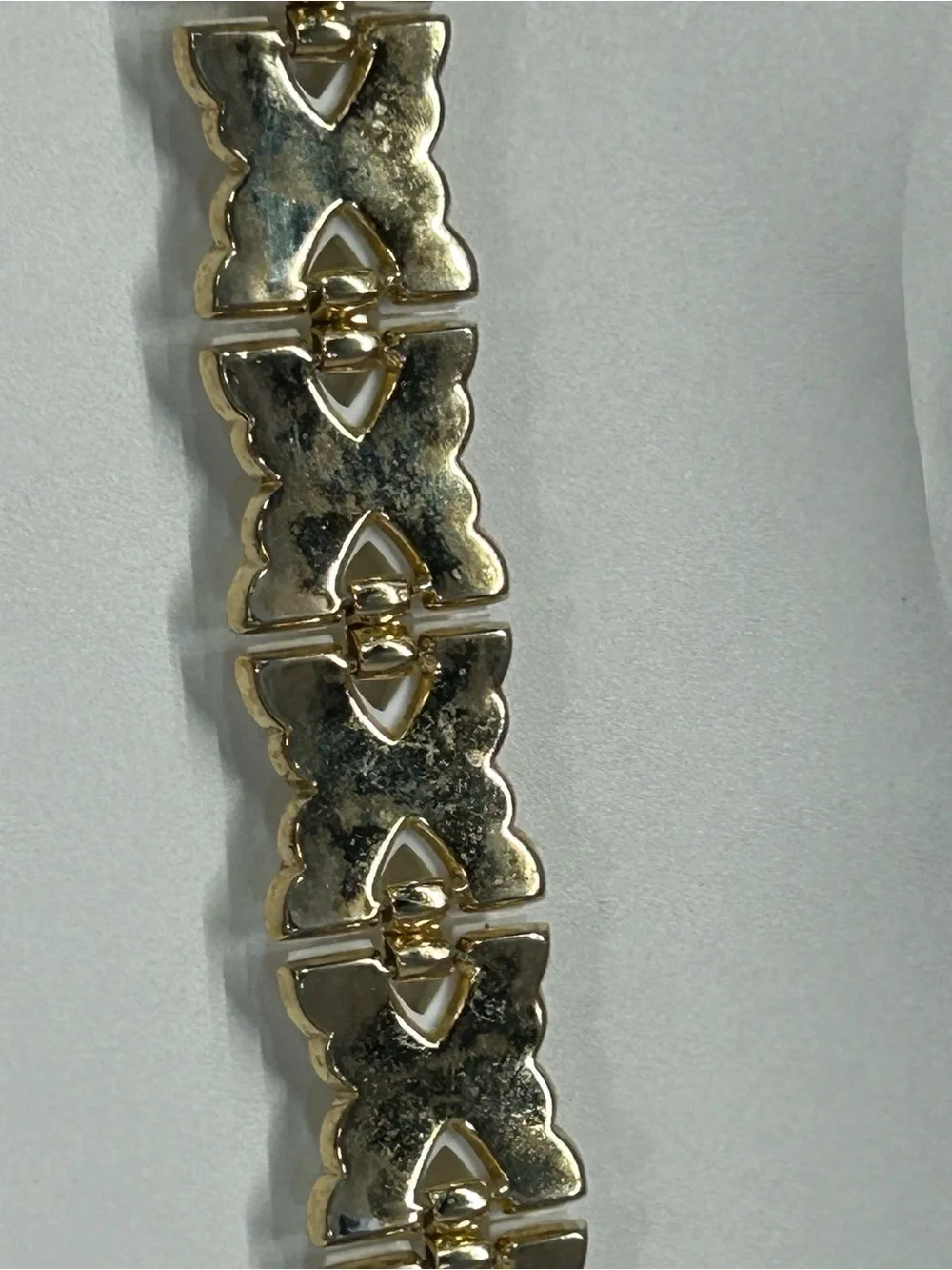 1960’s BSK gold plated lucite bracelet